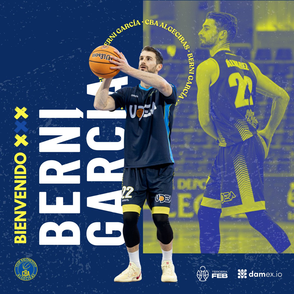 ✅ |  <a href="/Bernig5/">Berni Garcia</a> se convierte en la primera cara confirmada del nuevo <a href="/CB_Algeciras/">Club Baloncesto Algeciras 'CBA'</a>. 

👉 Promedió el pasado curso 6,9 puntos, 2,3 rebotes y  2,7 asistencias y su experiencia será vital para el proyecto de los nuestros.

¡¡𝐕𝐚𝐦𝐨𝐬 𝐜𝐨𝐧 𝐭𝐨𝐝𝐨, 𝐁𝐞𝐫𝐧𝐢!!

#Berni2026.