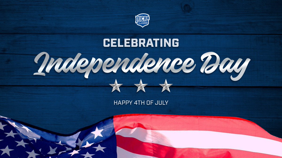 🇺🇸 Happy Independence Day from the <a href="/NJCAA/">NJCAA</a>!

Have a great, safe #4thofJuly, and we look forward to the start the 2025-26 season.

#OpportunitiesStartHere | #SameGameSameRules