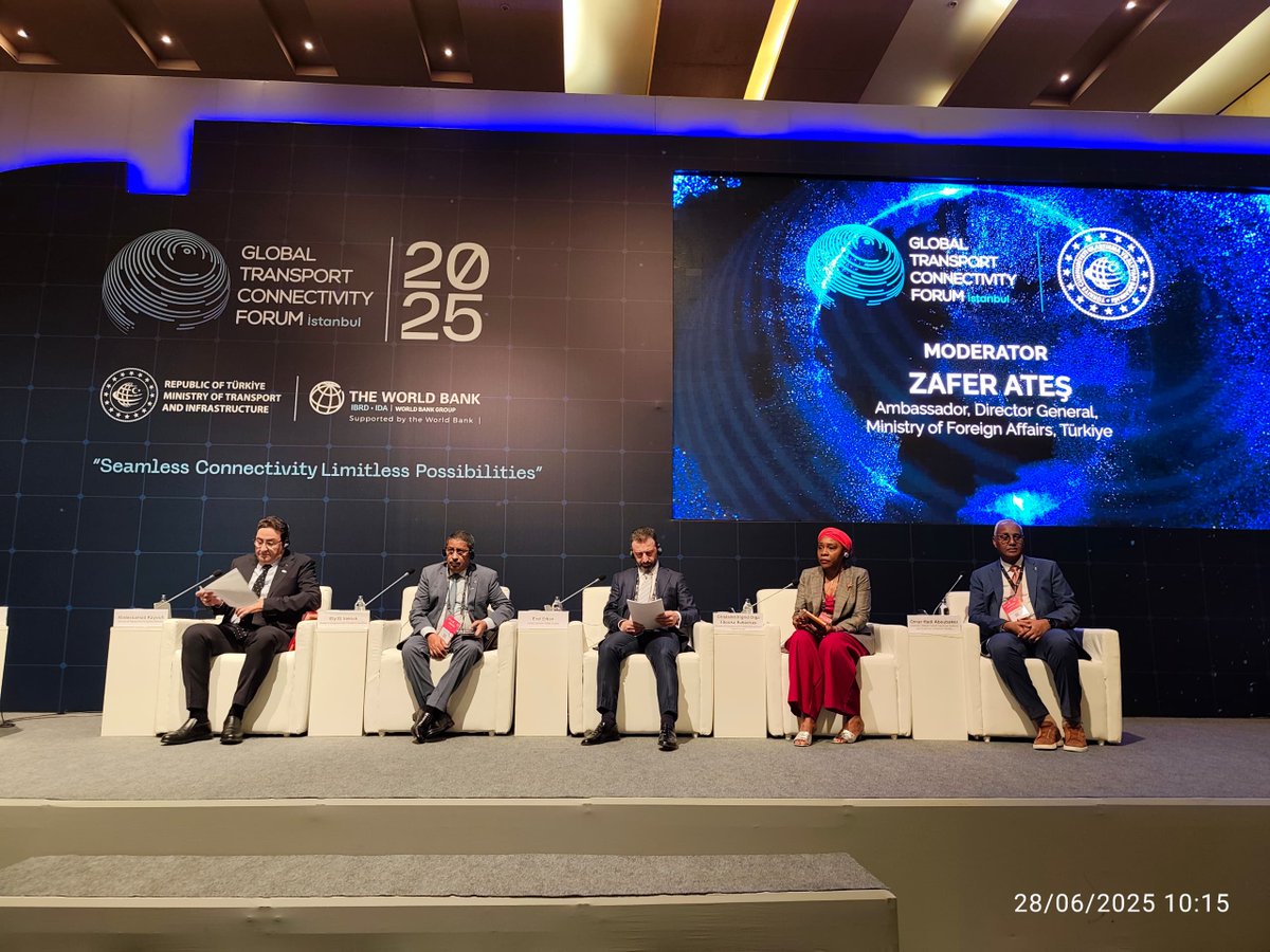 dpfza's tweet image. This morning, Chairman participated as a panelist in the High-Level Panel titled &quot;Unlocking Africa’s Connectivity Potential&quot; at the Global Transport Connectivity Forum 2025, held under the theme &quot;Seamless Connectivity, Limitless Possibilities.&quot;

Moderated by Mr. Zafer Ateş,…