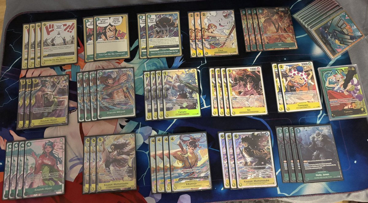 I do 6-3 for the regio of today , could play better but I think it’s promising 

🟢 Teach / 🎲 2nd
🟢 Luffy UP / 2nd
🟢 Luffy UP / 🎲 1st
🟢 Luffy GP / 1st 
🔴 Reiju / 🎲 1st 
🟢 Luffy UP / 🎲 1st
🔴 Koby / 2nd 
🟢 Marco / 1st
🔴 Teach / 🎲 2nd