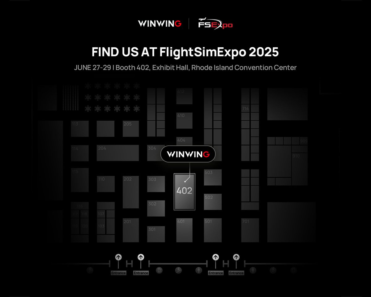 Advancing Towards Training-level Full Cockpit

The engines are warmed up, join our booth to experience the dual-seat civil aviation simulator in person at FSExpo 2025.

Featuring：
- WINWING MIP Airline AGP 32
- WINWING MIP Airline ECAM 32
- WINWING MIP Airline ATC 32 ｜ ACP 32