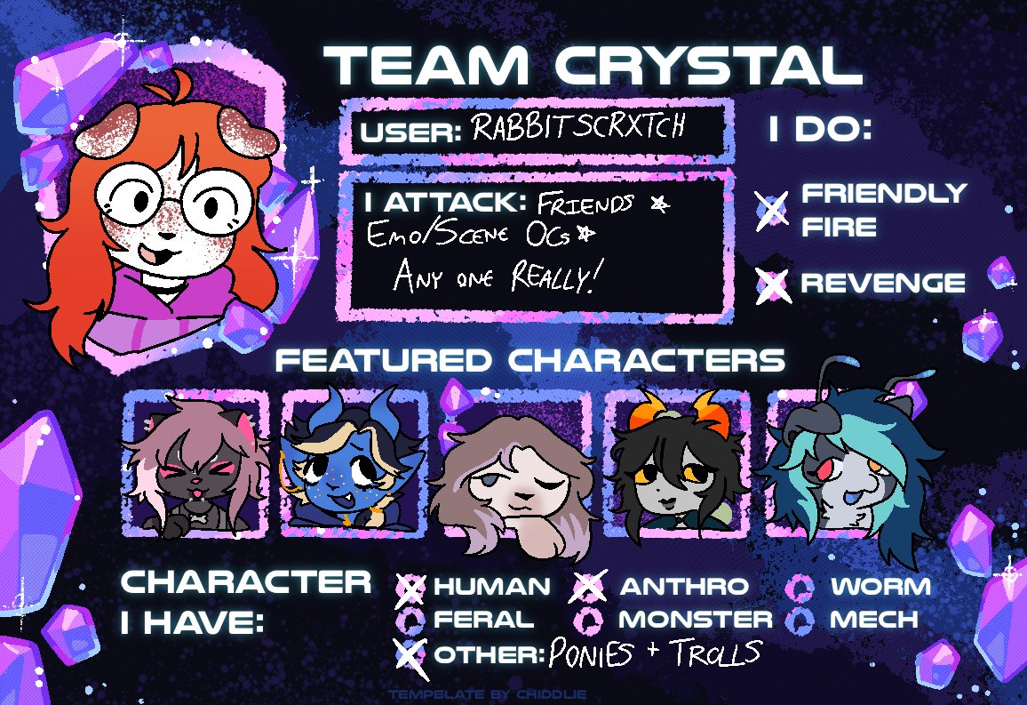 rabbitscrxtch's tweet photo. Rare rabbit post!! I'm doing #artfight2025 !! :D Feel free to drop your artfight acc so i can find more people to attack >:D
#TEAMCRYSTALS #Artfightteamcrystals https://t.co/Y7BQmkrU9x