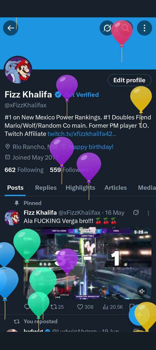 It's my balloon day and Sandia day! Say hi to me today and randoms money match me 😎. Good luck and have fun to everyone today!
