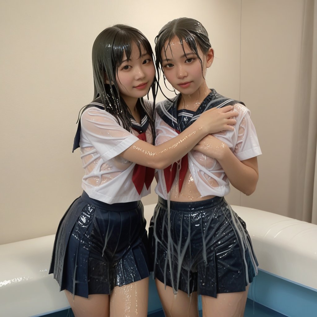 otomen_x's tweet photo. 女の子２人はやっぱり難しいです。２人とも美人さんにはなかなかできないですね。（あ、この画像は２人とも可愛いと思います😊）
ちなみに大事なところは隠したつもりだけど、微妙に見えちゃってる・・・？😅 https://t.co/2pQ3VsbQgj