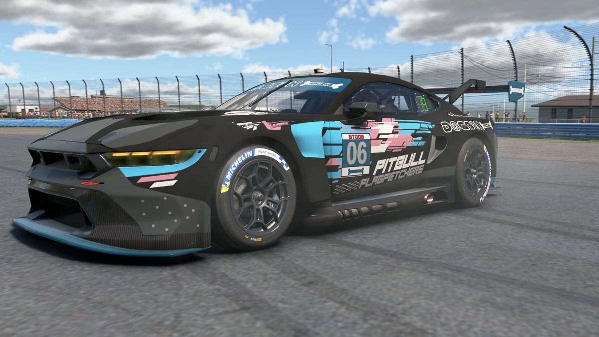 Green Flag, Green Flag! Dogbox's very own Trans Pride Pitbull Mustang (and the Bernedoodle Corvette) will be taking on the Walkies 6 Hour Enduro! Come by and cheer us on~! 🐶🧡
twitch.tv/diesel__ttv