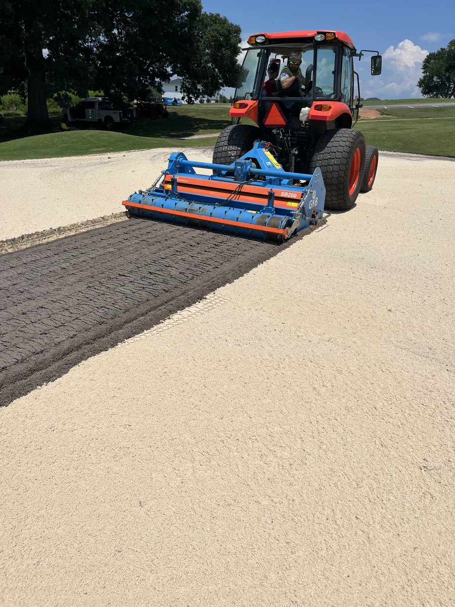 Ljcorr3's tweet image. Conversion to Diamond Zoysia at Windsor at Walhalla. Sod installation will be Monday and Tuesday. Just in time for 4 July and extreme heat. Very different than raising Poa Annua in Philly. Great improvements happening!