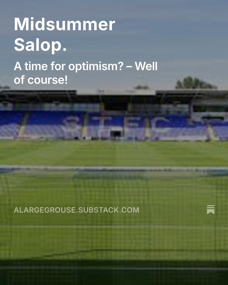 Salop_Ian's tweet image. The EFL fixtures are out - and so is A Large Grouse!
alargegrouse.substack.com/p/midsummer-sa…
#Salop 🟦🟧🟦🟧🟦🟧🟦
