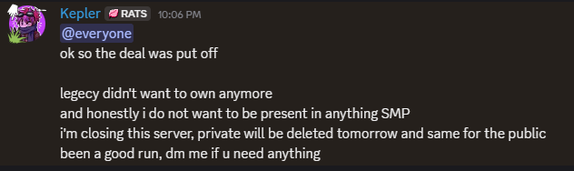 TheRealSetxhh_'s tweet image. SO, This mans Kepler decided to give cast up, then just decided to delete it as a whole. Since I don't have all my footage... uh yea. No video :sob: I completely understand ur rage but like, nun i can do bout' it.
Prolly gonna make a charge vid

-Setch