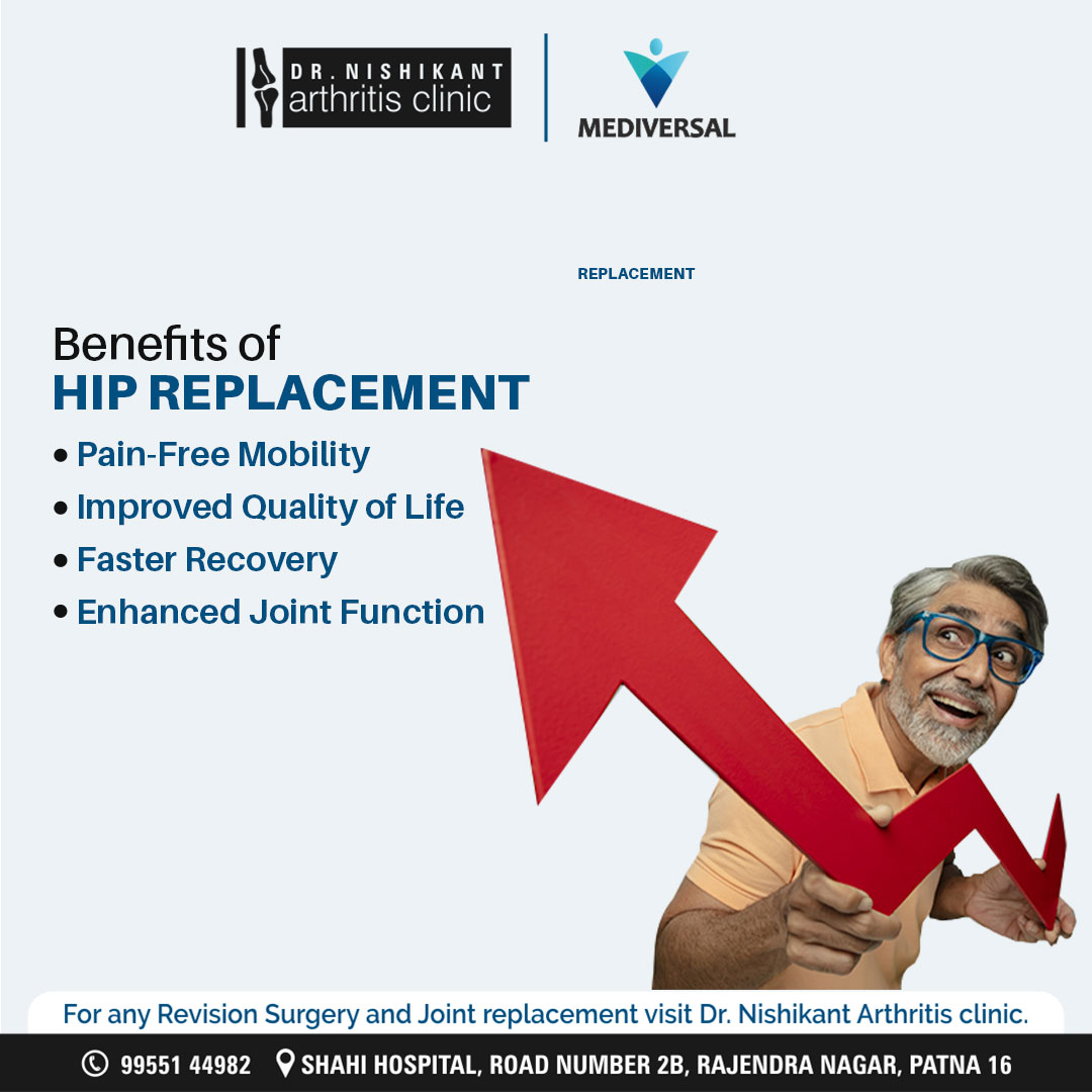 Hip pain can be life-altering, affecting everything from your ability to move freely to your overall quality of life. If you’re struggling with chronic hip pain, it may be time to consider hip replacement surgery. Ready to start your pain-free journey?

#drnishikant #orthopedic