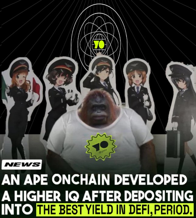 Let em make a monkey out of you.

We're on a mission to make yoTokens the most composable, productive, and capital-efficient yield-bearing asset in DeFi.

That means putting your yoTokens to work: LPing, yield trading, leveraged loops, and more soon™

The jungle is yours with YO