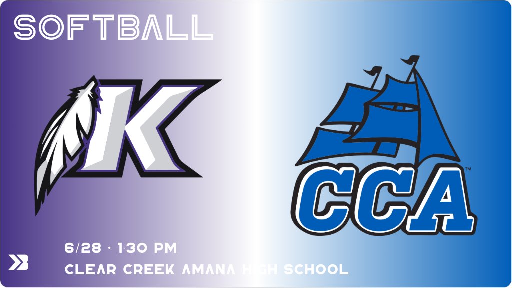Softball (Varsity) Game Day! - Check out the event preview for the The Clear Creek Amana Clippers vs The Keokuk Chiefs. It starts at 1:30 PM and is at Clear Creek Amana High School. gobound.com/ia/ighsau/soft…