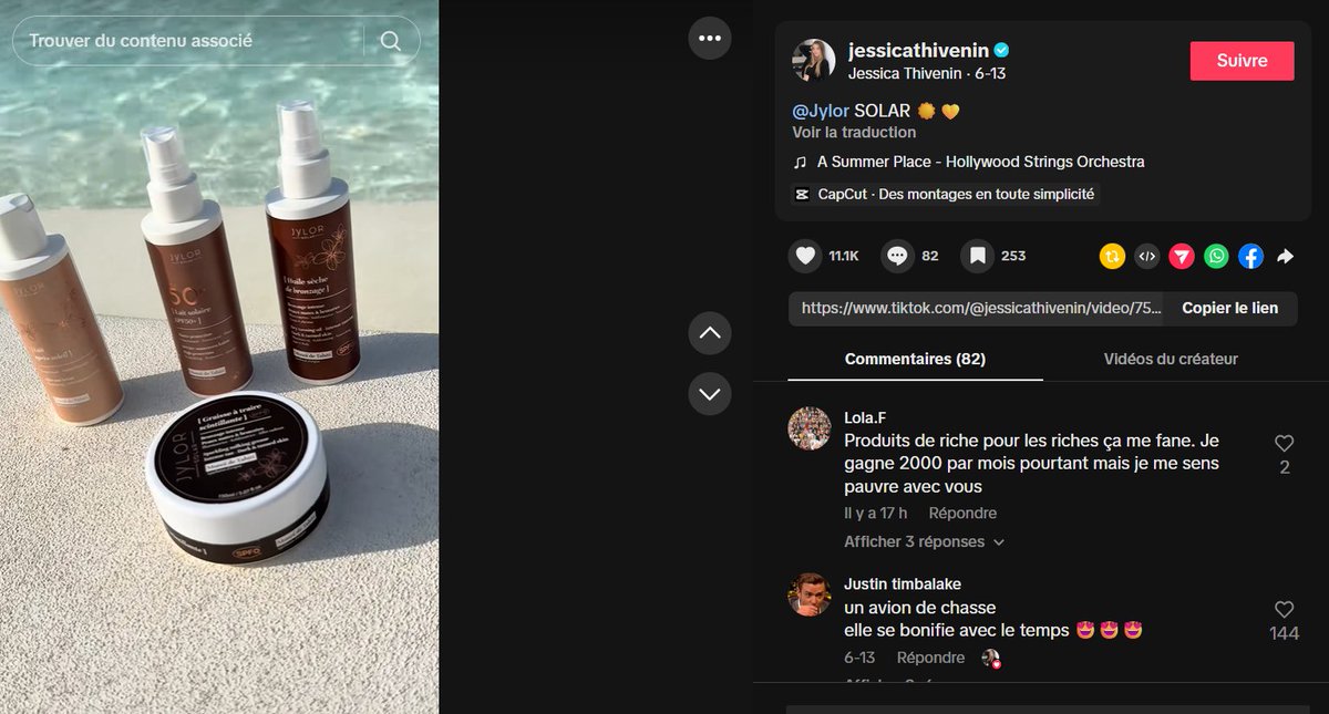 AllMockingbird's tweet photo. jessicathivenin TikTok 13.06.2025
🔴Absence Mention obligatoire
🔴Absence Message information #ARPP
@dgccrf @ArthurDelaporte @Cosmetexpert @influcorrect @MSister0001 @kameliakamss @lanimallecteur @Soph3006 @LZelque @Morrison__H @blatologue @LanceursX https://t.co/5PHpQqhdSM
