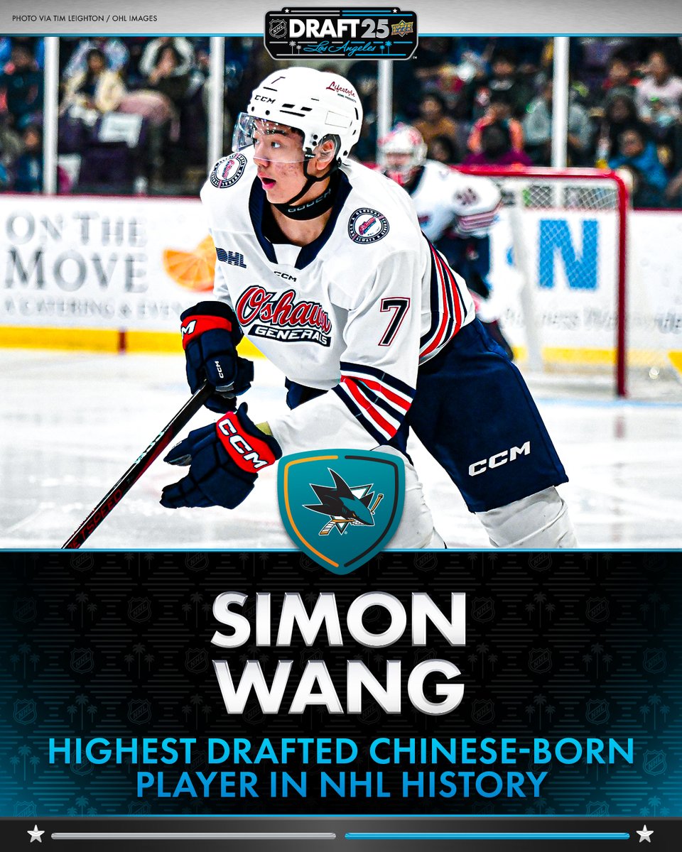 HISTORY 🇨🇳 

Simon Wang becomes the highest drafted Chinese-born player in NHL history!

📺: 2025 Upper Deck #NHLDraft on <a href="/ESPNPlus/">ESPN+</a>, <a href="/NHLNetwork/">NHL Network</a> and <a href="/Sportsnet/">Sportsnet</a>
