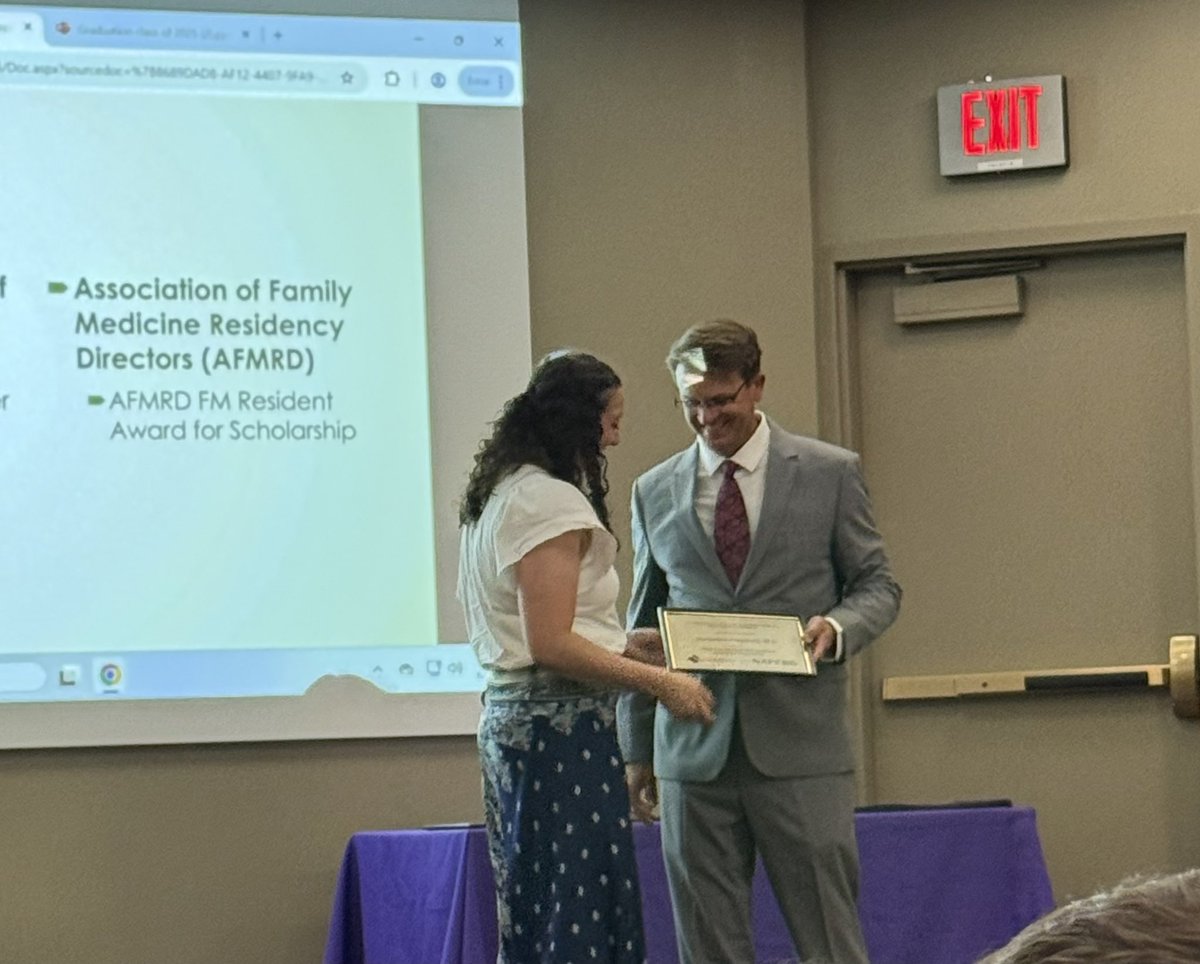 We got to celebrate Sam (Dr Fitzgerald) last night as she finished the long process of becoming a doctor. It was a nice surprise that she was 1 of 2 residents to be called out for an individual award. 

6 months of an OB fellowship  then off to Manchester to start her career