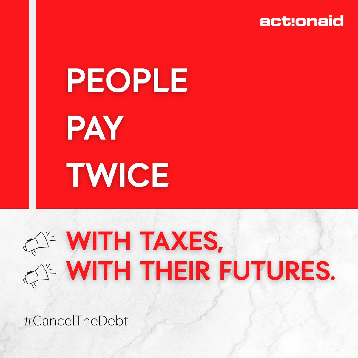 75 % of lower-income countries pay more to creditors than to #health, and 51 % more than to #education. #CancelTheDebt,  
fund care and learning.
Learn more about these facts here: actionaid.org/publications/2…
#FfD4People #DebtJustice #Debt