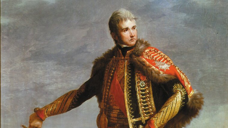 HistoricHive's tweet image. Marshal Lannes was in fine form in his final battle. Captain Marbot, his aide-de-camp, reported:
‘Marshal Lannes advanced bravely over the plain, nothing could stand in his way... in one instant he captured a complete battalion, a standard and five guns.’