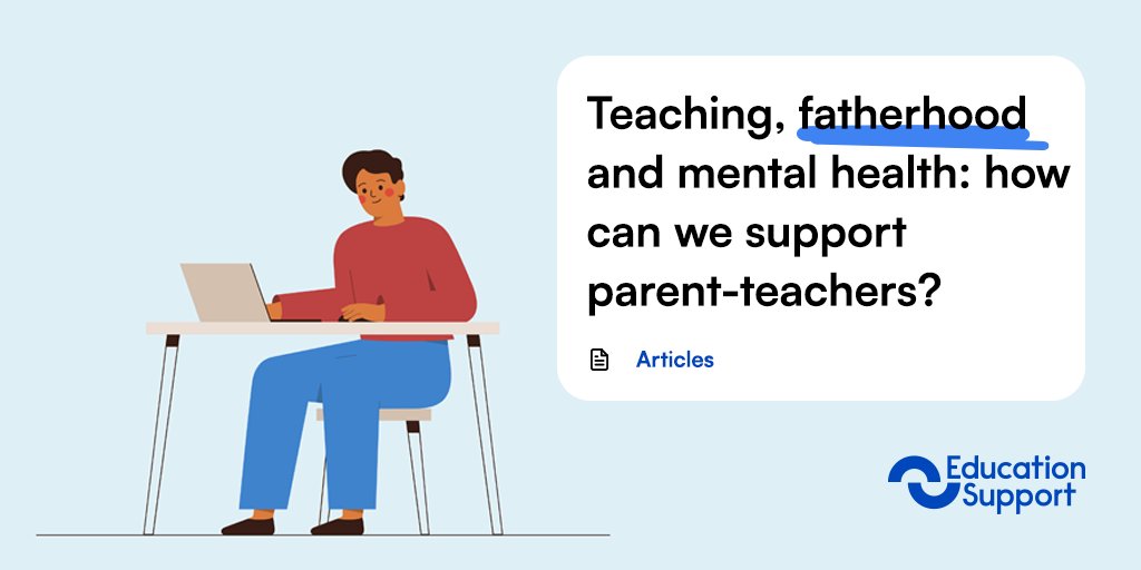 π©βπ« Education Support π¨βπ« (@edsupportuk) on Twitter photo β£Emma Sheppard, founder of MTPT project, shares how schools can better support male teachers juggling fatherhood, mental health and work.
β£
Read here π ow.ly/HbAg50W7FsP
β£
#MensMentalHealth #MentalHealth #FathersInEducation #TeacherWellbeing #EdTwitter β£Emma Sheppard, founder of MTPT project, shares how schools can better support male teachers juggling fatherhood, mental health and work.
β£
Read here π ow.ly/HbAg50W7FsP
β£
#MensMentalHealth #MentalHealth #FathersInEducation #TeacherWellbeing #EdTwitter