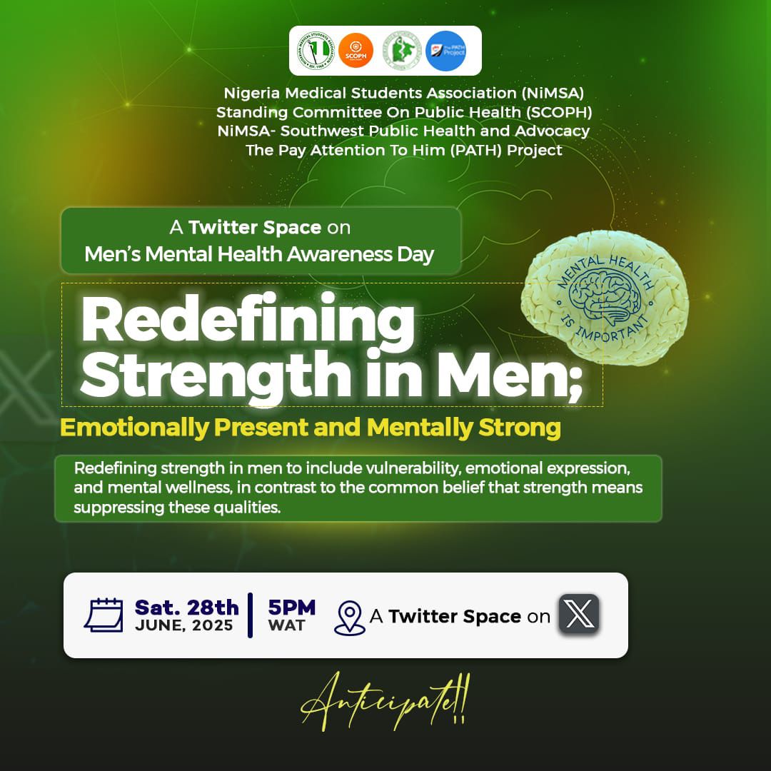 SouthwestMSAs's tweet photo. https://t.co/et5zCdrciF

🧠 Men’s Mental Health Matters has started!

This Men’s Mental Health Awareness Month, we’re opening up the conversation and Redefining Strength in Men 💪🏽

#MensMentalHealth #PATHProject #SCOPH #NiMSASW #MentalHealthAwareness #RedefiningStrength https://t.co/rw1tLdJcjl