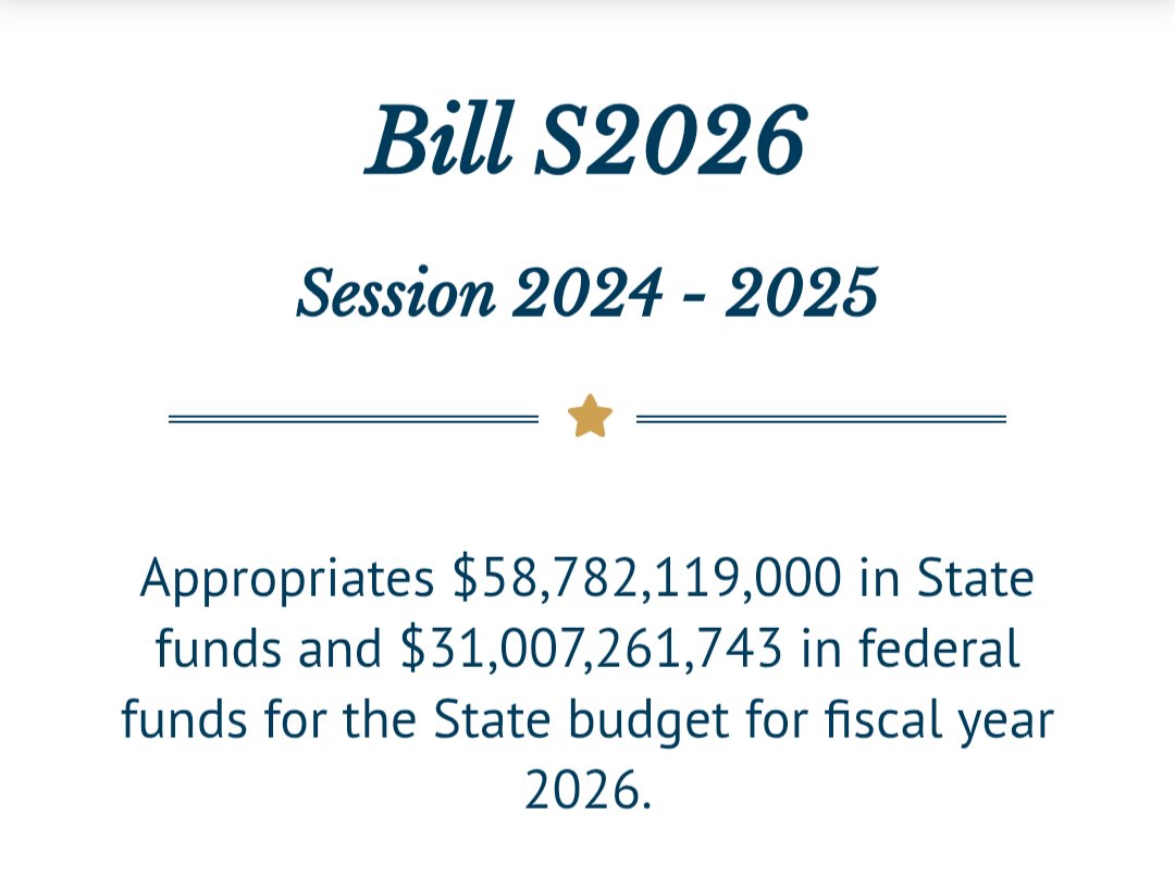 This budget is the highest NJ has ever seen, $58,782119,000, I'll be digging into this!

Here is the link 🔗 to dive in yourself, let's find all the waste and post it here🧵 
njleg.state.nj.us/bill-search/20…
