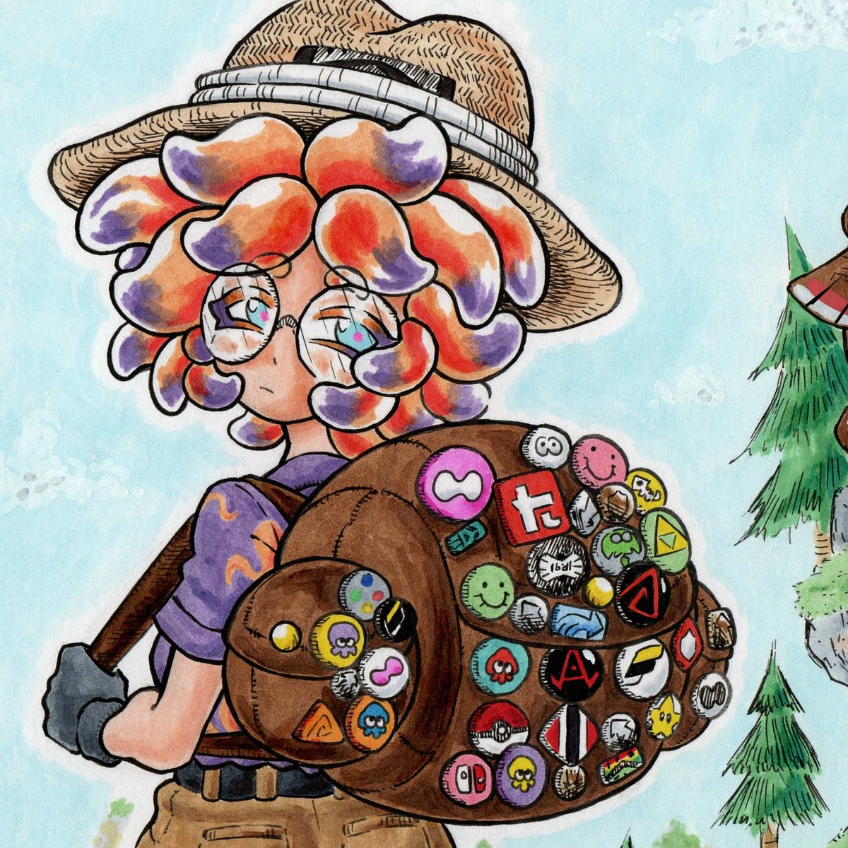 EvinBlacksmith's tweet image. Annie at Camp Triggerfish⛺️🎒 (SPLATOON 3)