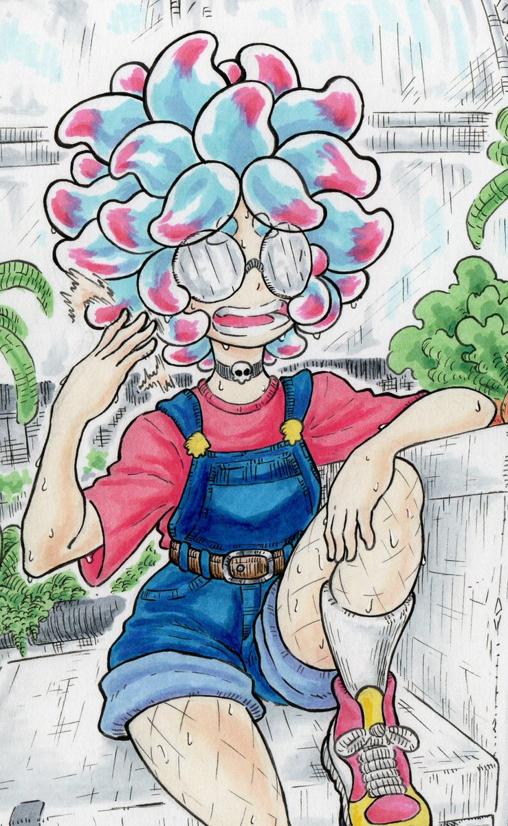 EvinBlacksmith's tweet image. Annie in Kelp Dome 🌴🥕 (SPLATOON 3)