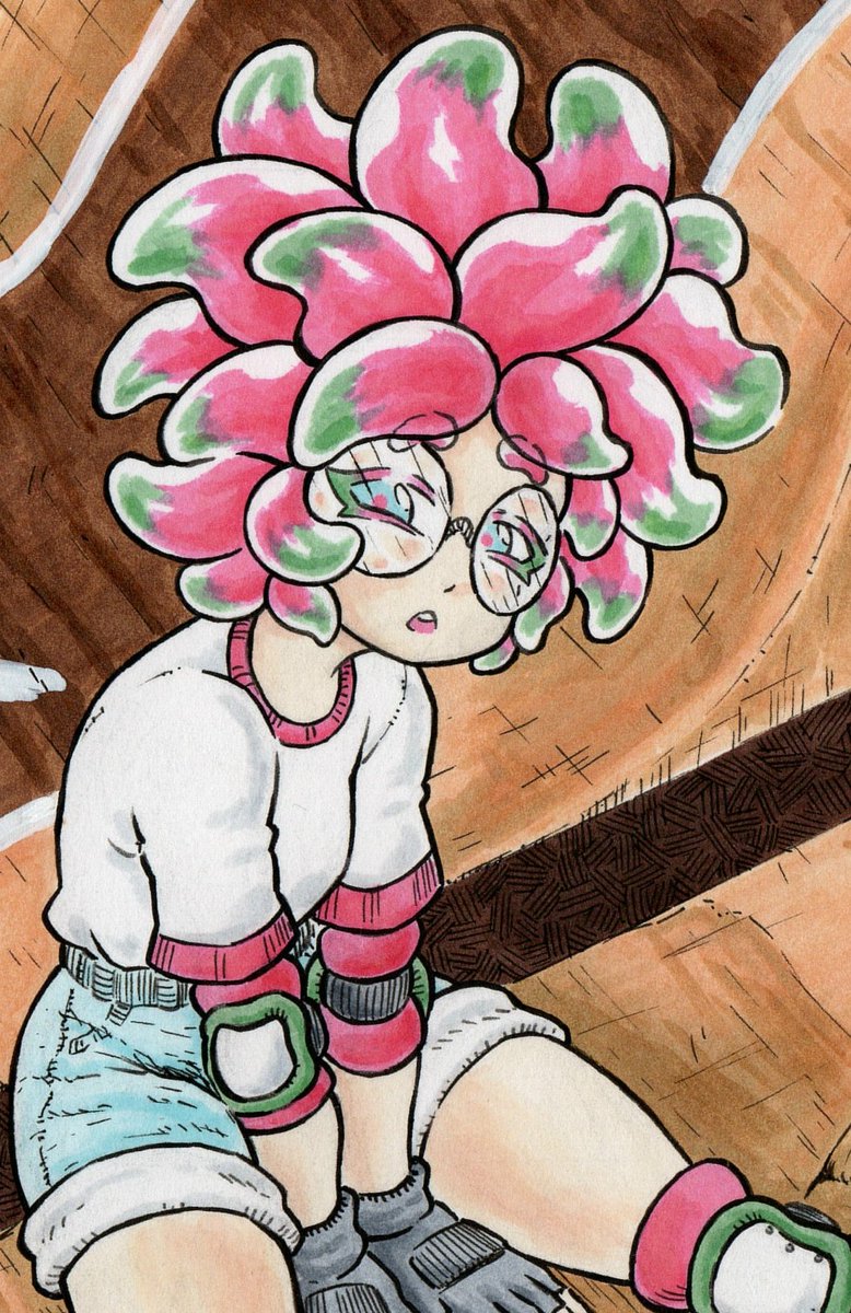 EvinBlacksmith's tweet image. Annie at Humpback Pump Track 🛼🛹 (SPLATOON 3)