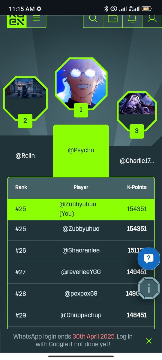nzubechiuhuo's tweet photo. I honestly don't have much to yap about if not [ @KGeN_IO ]

Currently #25 In ranking for the month of June. 

What's yours? https://t.co/FNS2O0N6nT