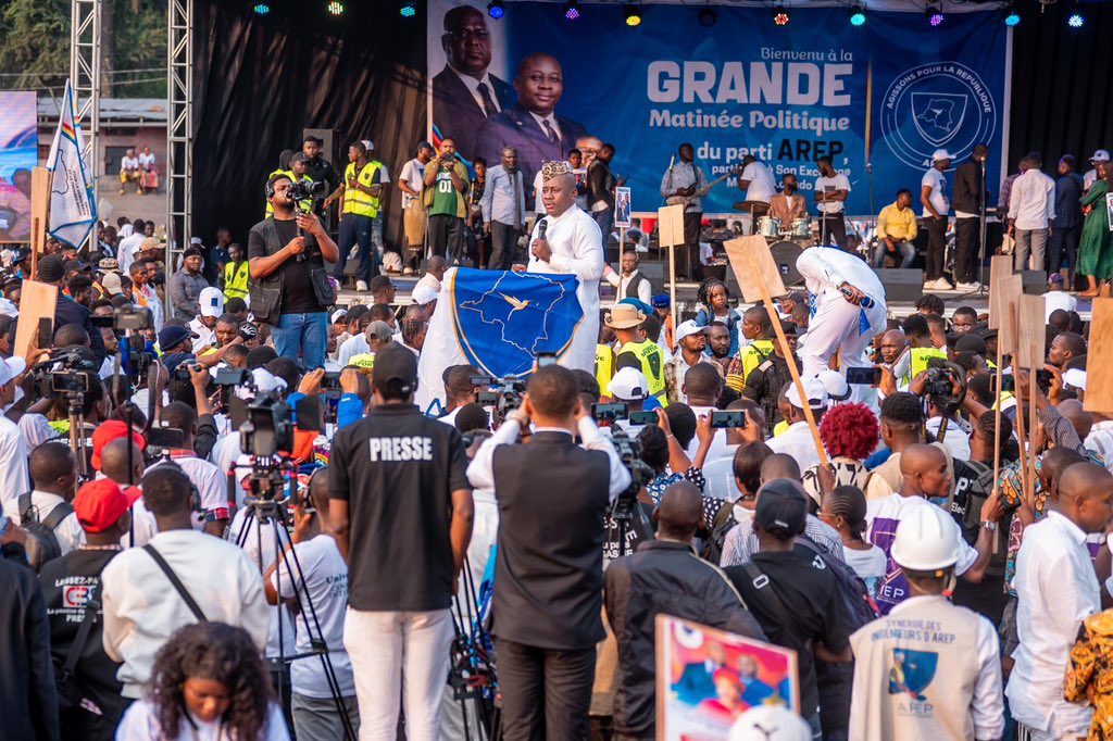 📍Kinshasa – Lukunga
Le @PartiAREP avec <a href="/Guy_Loando/">Guy Loando Mboyo</a> réaffirme :
« Trop, c’est trop. La paix doit revenir à l’Est. »
👏 Sous le leadership de <a href="/fatshi13/">Félix A. Tshisekedi</a>
🕊️ En route vers les 65 ans d’indépendance
#Paix #RDC #AREP