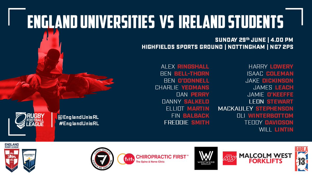 England Universities Rugby League 🏴󠁧󠁢󠁥󠁮󠁧󠁿🏉 tweet media