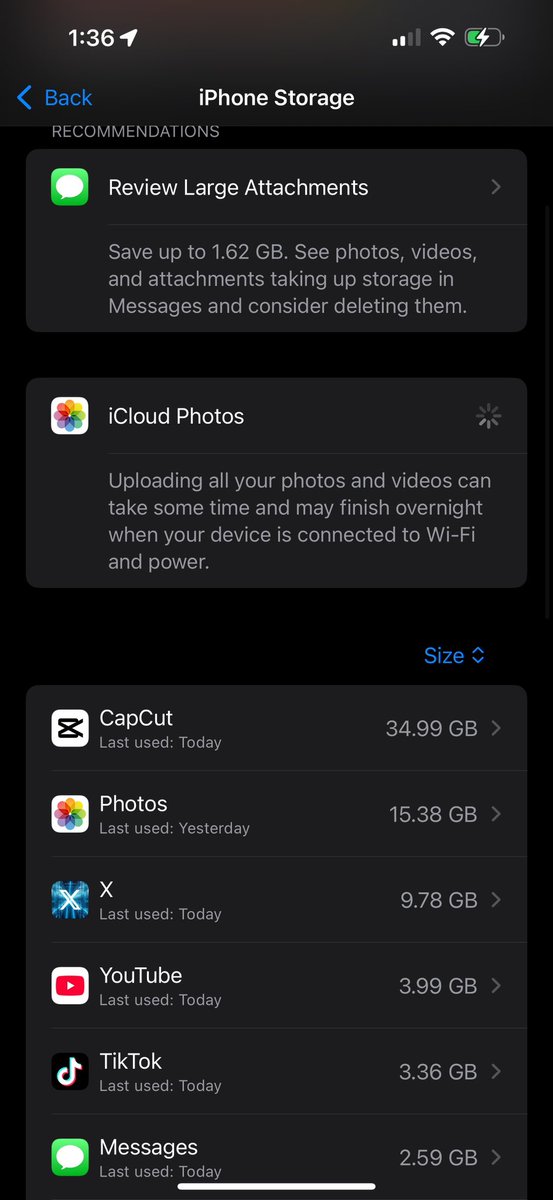 How is x taking up almost 10gigs…. Does anybody know how to fix this???