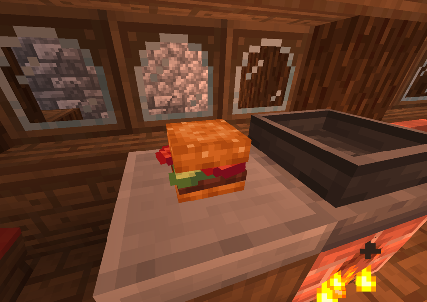 BluebriarArts's tweet image. i love modded minecraft bruhhhh my burger look so fuckin good