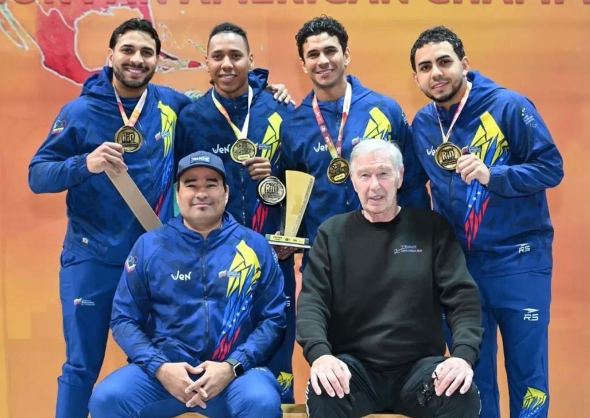 ¡4° título panamericano consecutivo para Venezuela en esgrima! 🇻🇪

Rubén Limardo, Frankie, Jesús y Grabiel Lugo ganan oro por equipos de espada masculina en Río 2025.

🥇 Río 2025
🥇 Lima 2024
🥇 Lima 2023
🥇 Asunción 2022

¡Leyendas!