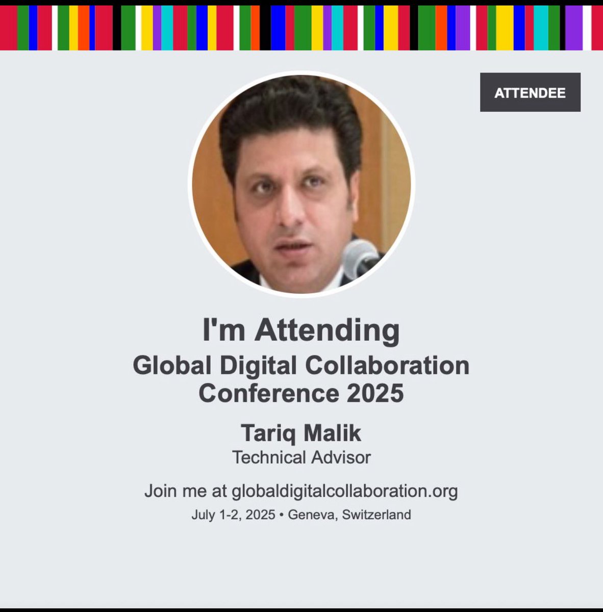 Excited to participate, learn and share at Global Digital Collaboration Conference (2025) in Geneva, Switzerland.
#DigitalIdentity