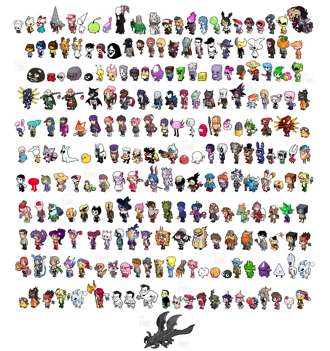 OsweltOrtiz's tweet image. ALL THE INDIE GAME BUDDIES AND THE INDIE ANIMATION BUDDIES!
At this point you should at least recognize one character
Who is missing?
Have i drawn your favorite character?