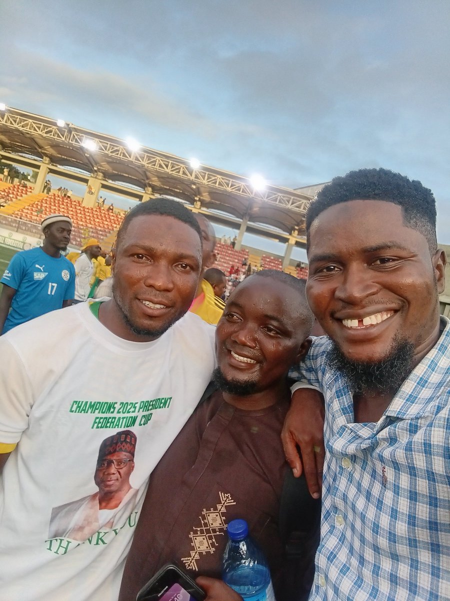 docSulu's tweet photo. Congratulations 🎊 to all Kwarans.

So so proud of Afees Olororo, Haji Gata and the Kwara United team.

Alhamdulilah...

#presidentfederationcup25 #PresidentFederationCupFinale2025 #PresidentFederationCup https://t.co/45YoG6hJtn