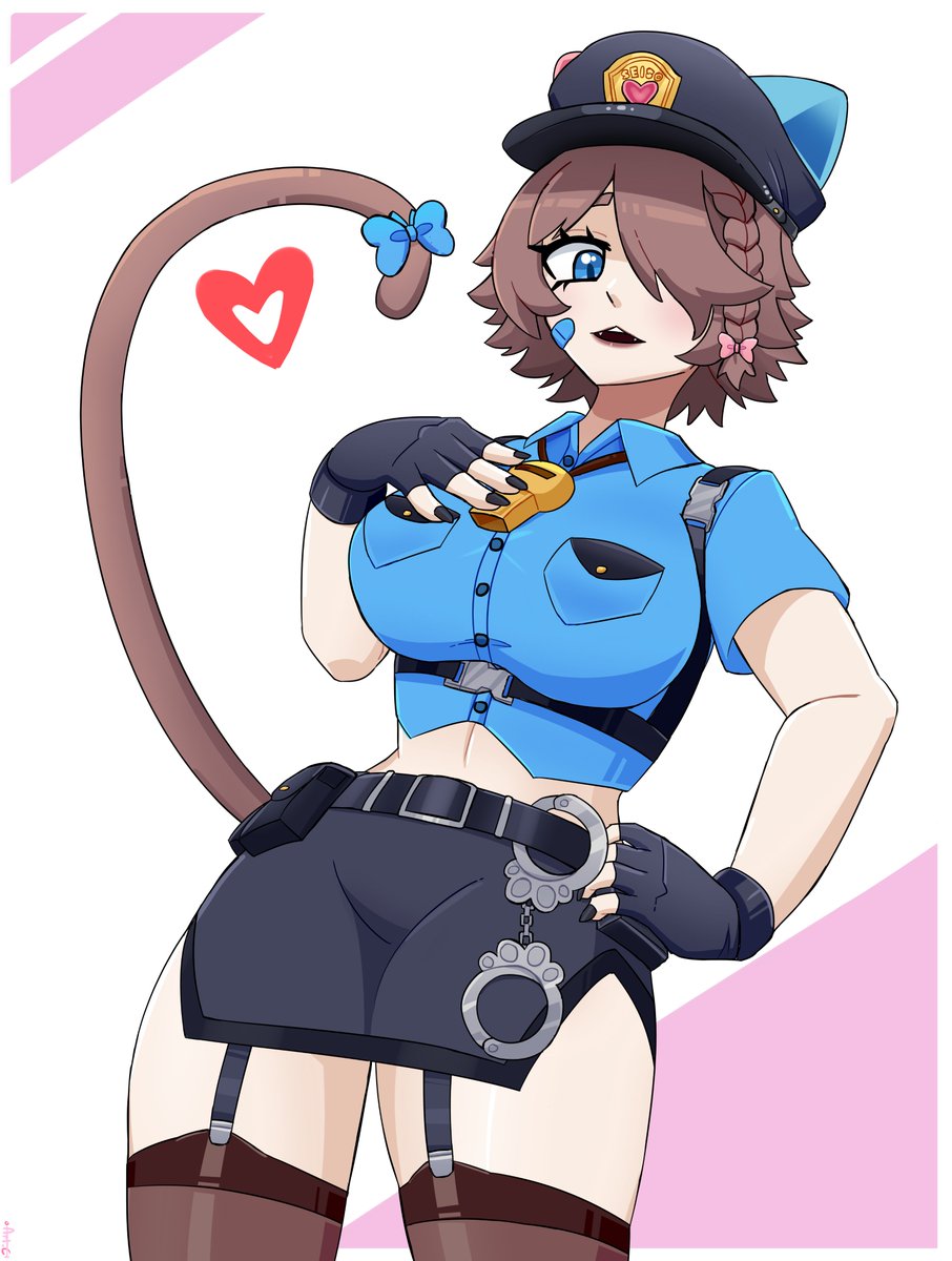 Art for the Police Catgirl Vtuber #WhimArt