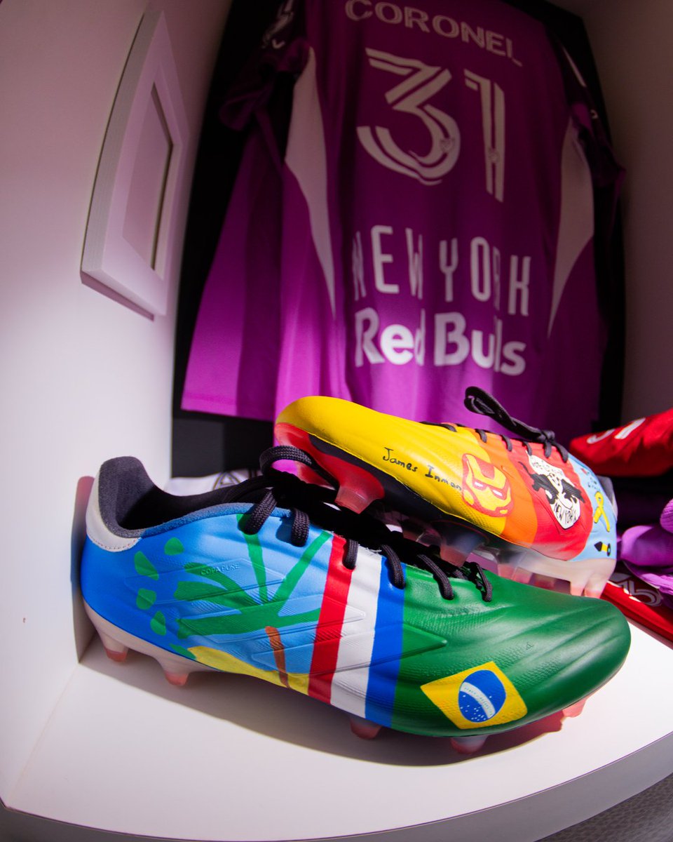 New York Red Bulls (@newyorkredbulls) on Twitter photo Tonight's cleats designed by the real superheroes, pediatric cancer patients from <a href="/HMHNewJersey/">Hackensack Meridian</a> and their families đź«¶ Tonight's cleats designed by the real superheroes, pediatric cancer patients from <a href="/HMHNewJersey/">Hackensack Meridian</a> and their families đź«¶