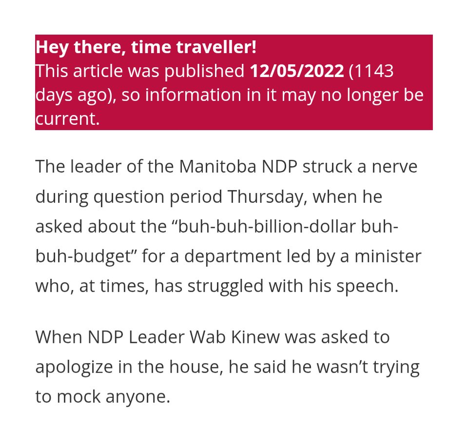 The NDP have a bad history of demeaning people with disabilities.

Remember when Wab Kinew told a quadriplegic MLA to "keep your mouth shut" or when he mocked another MLA's stutter?

Wab and Nahanni are one in the same - this is who they are when you're not watching.