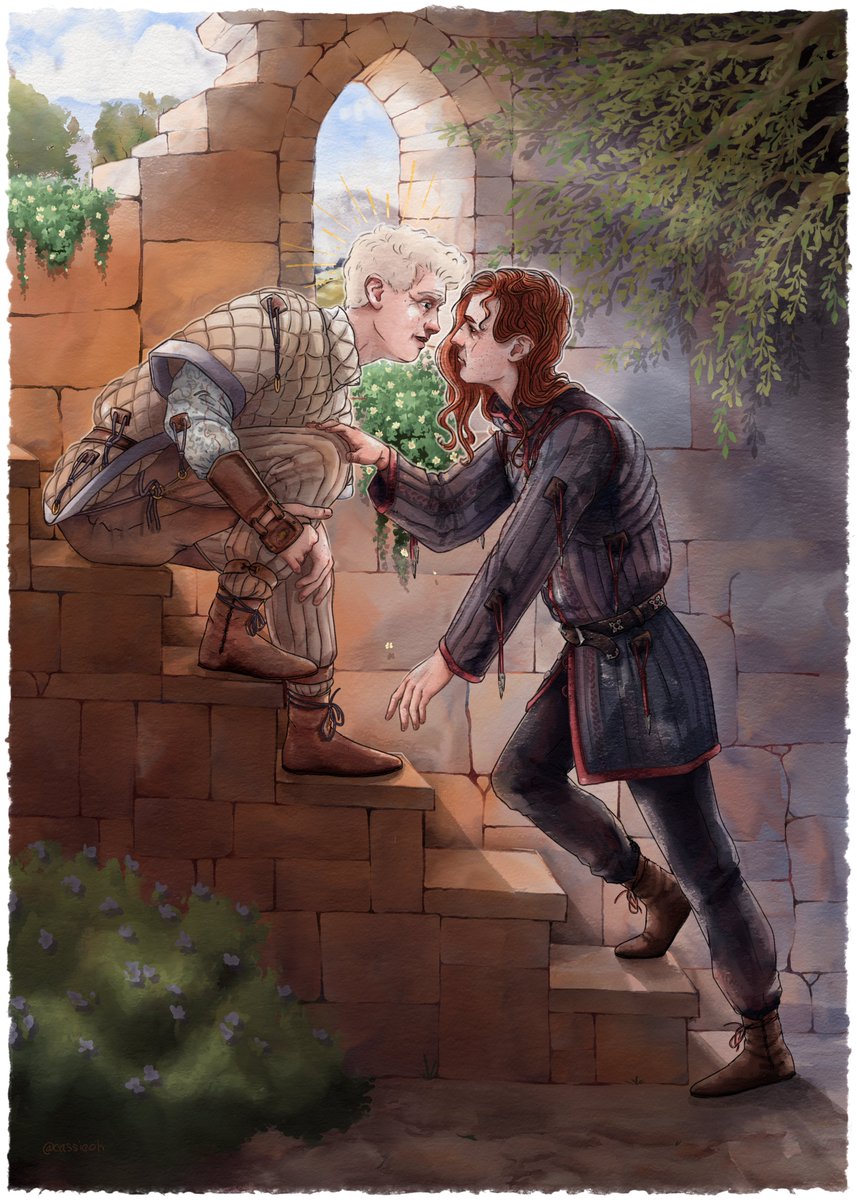 I just think this era fits their yearning vibes perfectly. 

#GoodOmensFanArt #ineffablehusbands #aziracrow