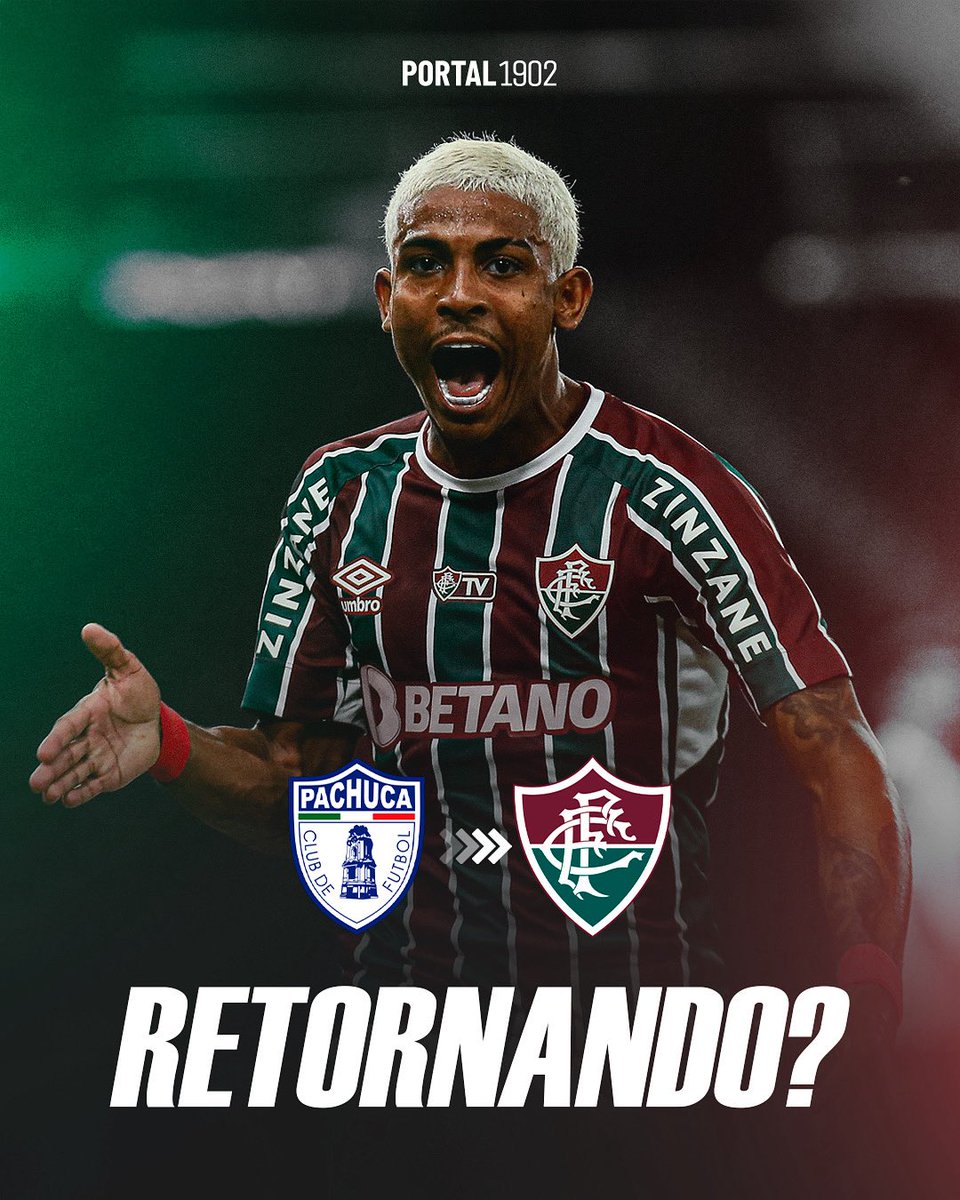 oportal1902's tweet photo. De acordo com o jornalista Raul Gómez, John Kennedy e sua staff estão buscando encerrar antecipadamente o seu empréstimo ao Pachuca para que o atacante possa retornar ao Fluminense.

E você, torcedor: aceitaria o retorno do Urso?

#Fluminense #Flu #FFC #JohnKennedy #JK #Pachuca https://t.co/0rAsgci88t