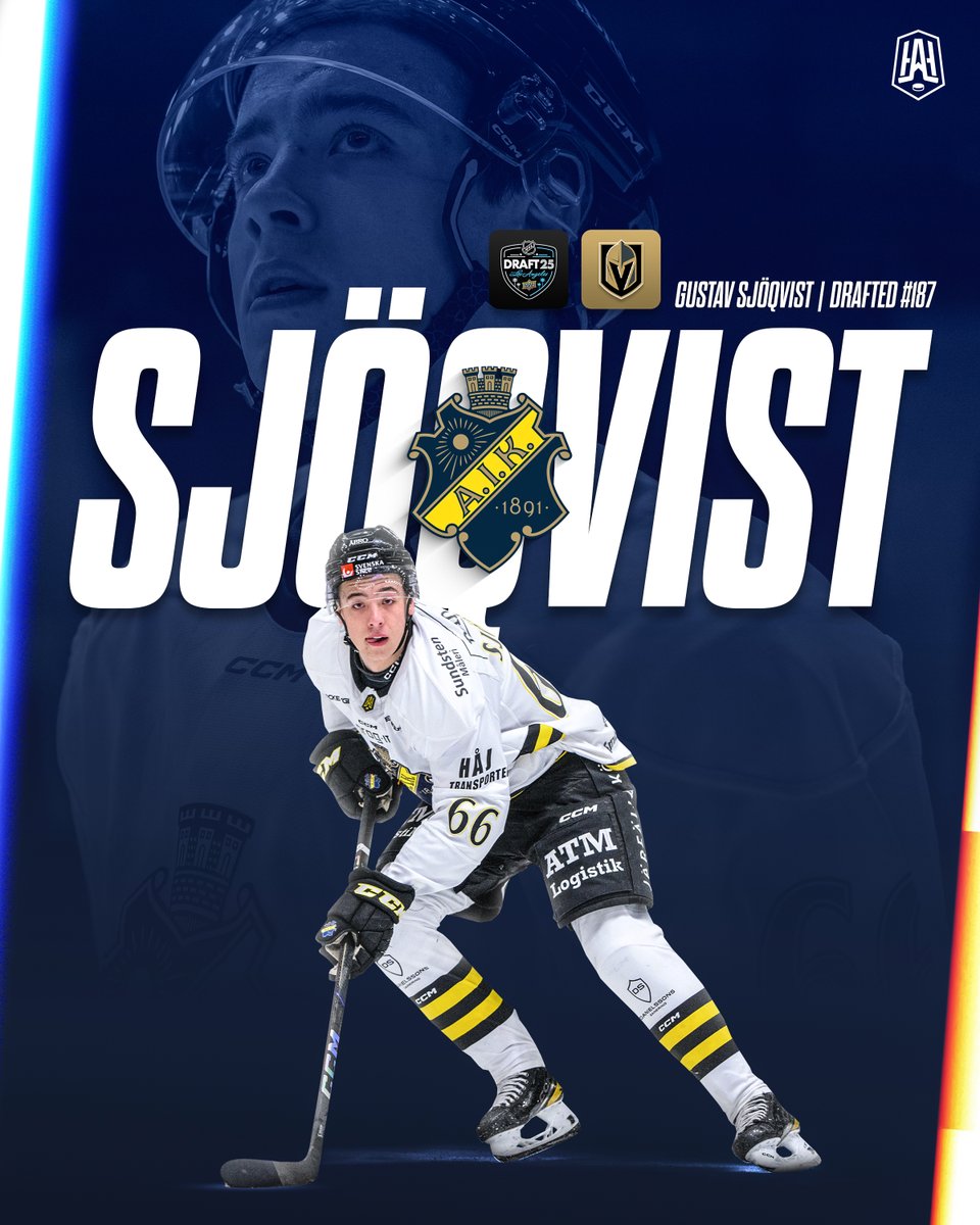 Från genombrott och seniorkontrakt med AIK...

Nu väljs Gustav Sjöqvist som nummer 187 i NHL-draften! 🤩
