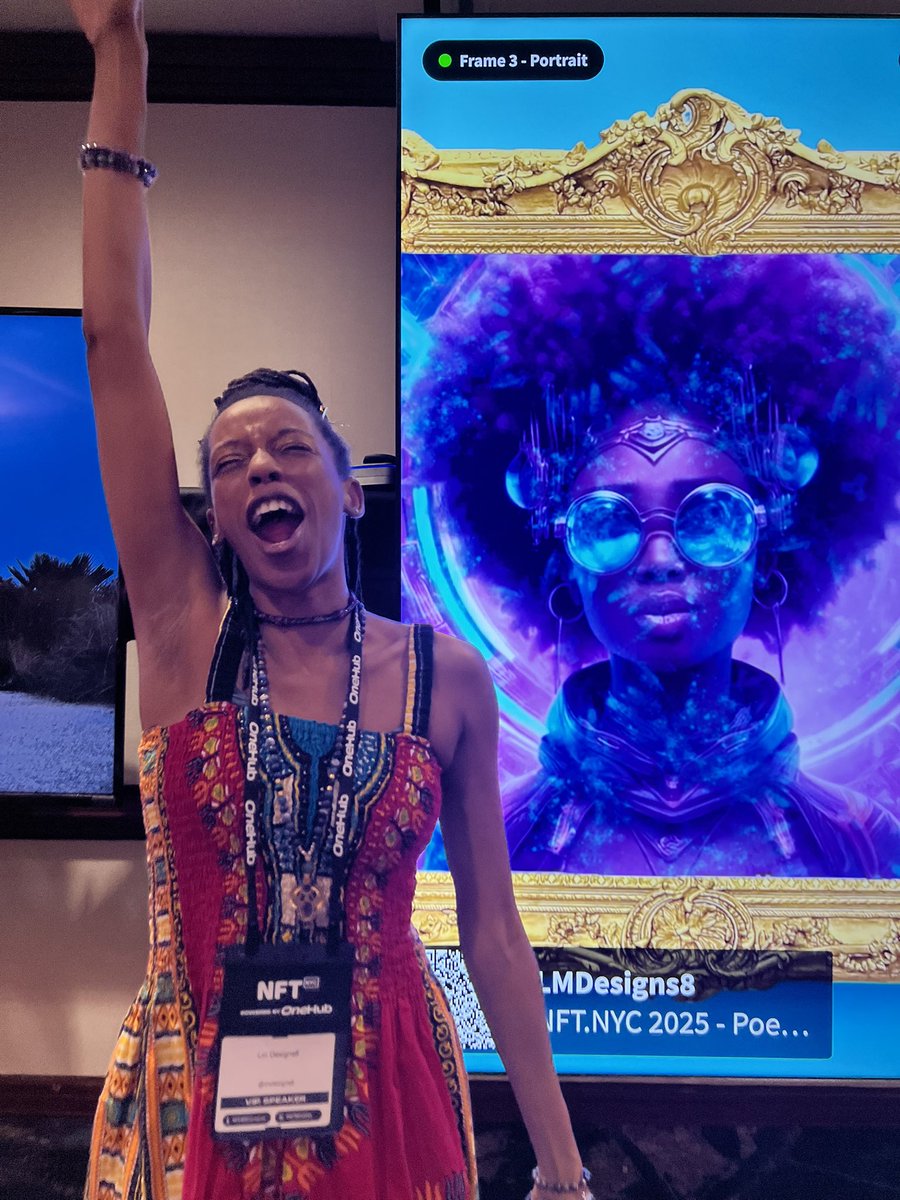 I came I shared and did as I was meant to✨

My art being displayed all over New York City &amp; how speaking on stages has changed from apprehension to butterflies of glee 🤩

Thank each of you who had a part in me getting here. 
#LMDesigns8 gratitude 

(This is not my final form)⬇️
