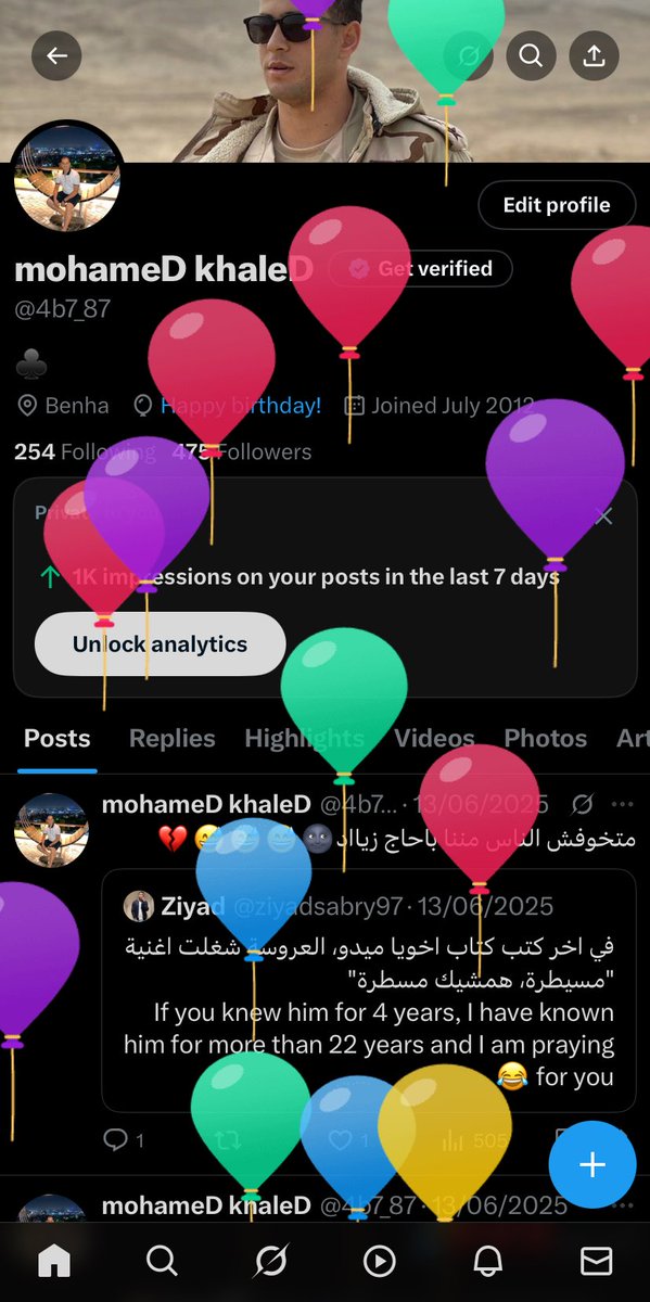 4b7_87's tweet photo. اول حد بيحتفل بعيد ميلادي 🥹🥹♥️
اكس :١ 
مراتي : صفر https://t.co/N52ODXdzQ5