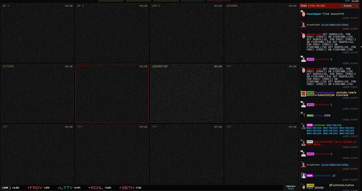 FishTankEdits's tweet image. RV TANK #fishtanklive