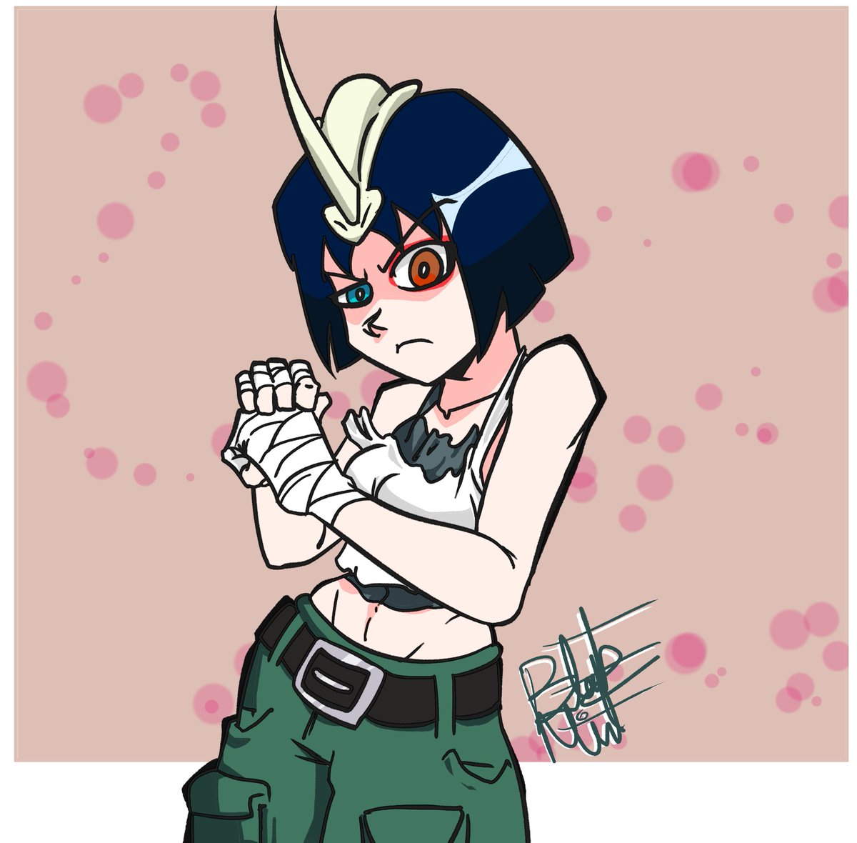BlitzMint's tweet image. Drew my wife in two different styles, will post the second one tomorrow so here's the more cartoony one :0
#BLEACH #BleachFanart #BleachArt #ブリーチ