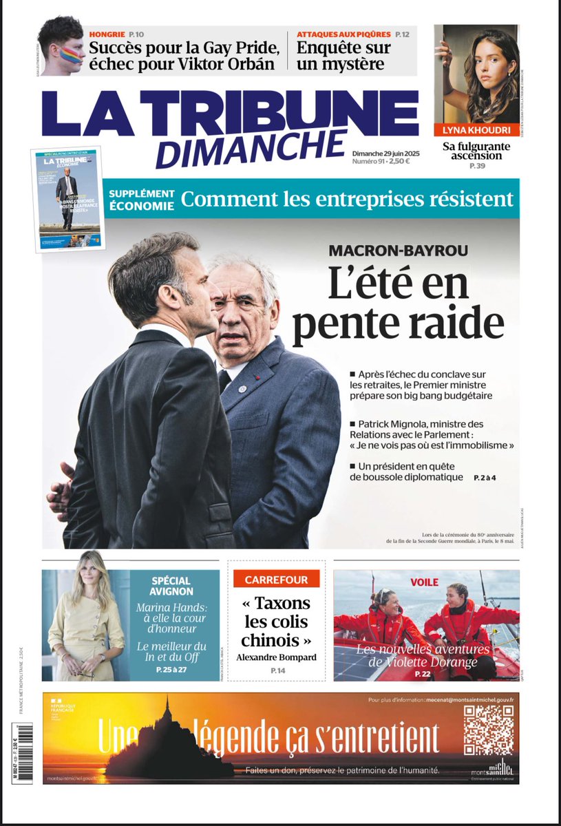 jc_tortora's tweet photo. Retrouvez la @TribuneDimanche + son supplément éco @LaTribune + @bfmbusiness chez votre marchand de journaux. https://t.co/ewz3YngEGN