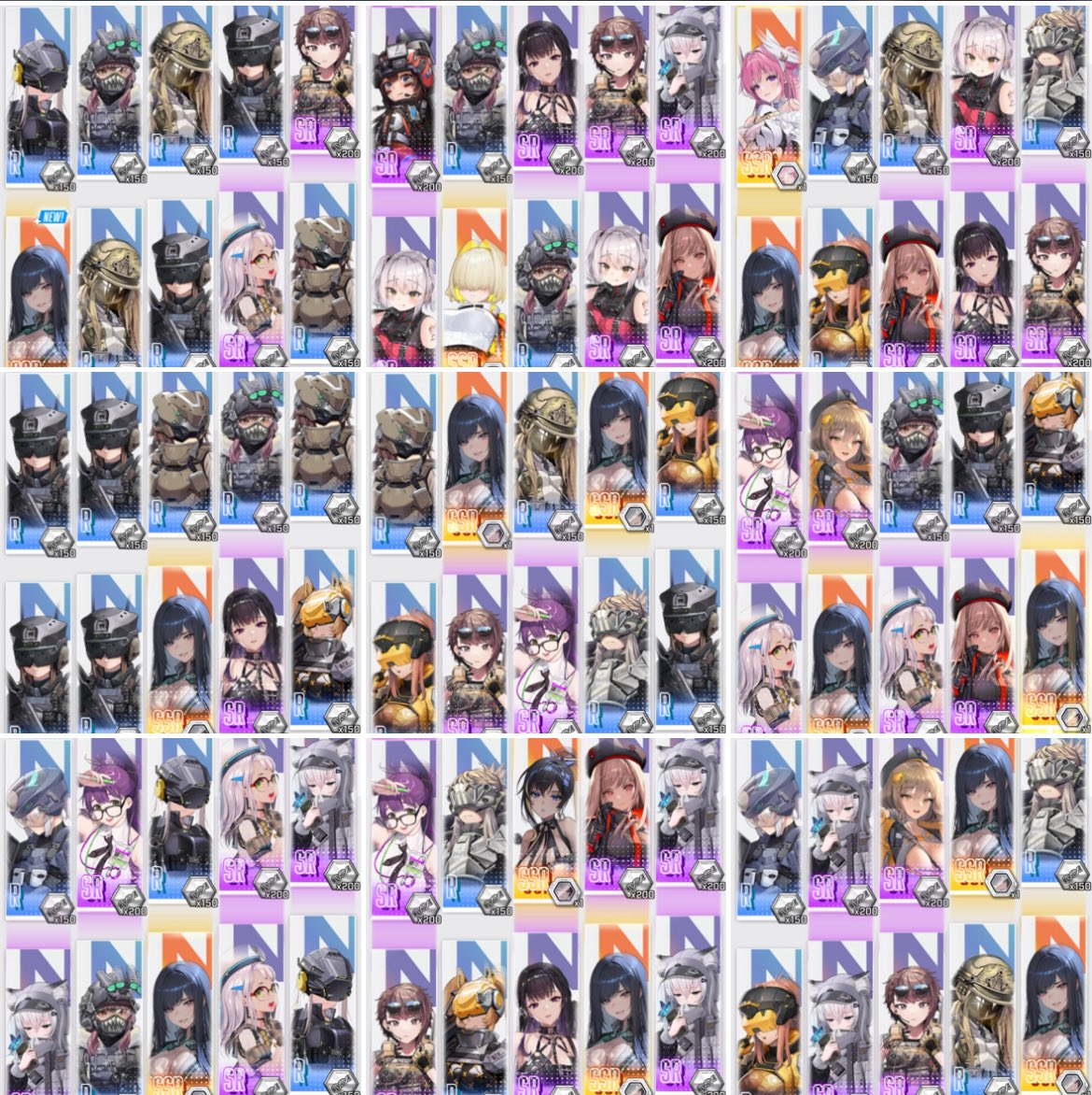 genrin1126's tweet photo. #NIKKE  #ニケ  #メガニケ 

皆と周回遅れで今更ながらにレイブンガチャに挑戦してきたぞー
同時に3枚〜4枚とか神引きできないなら、極力すり抜けしない様に2枚引きを連発して、数で勝負すれば良いじゃ無い。
これが凡人の戦い方だー😤
180連で完凸フィニッシュでございます。 https://t.co/ln0JnGVZAP