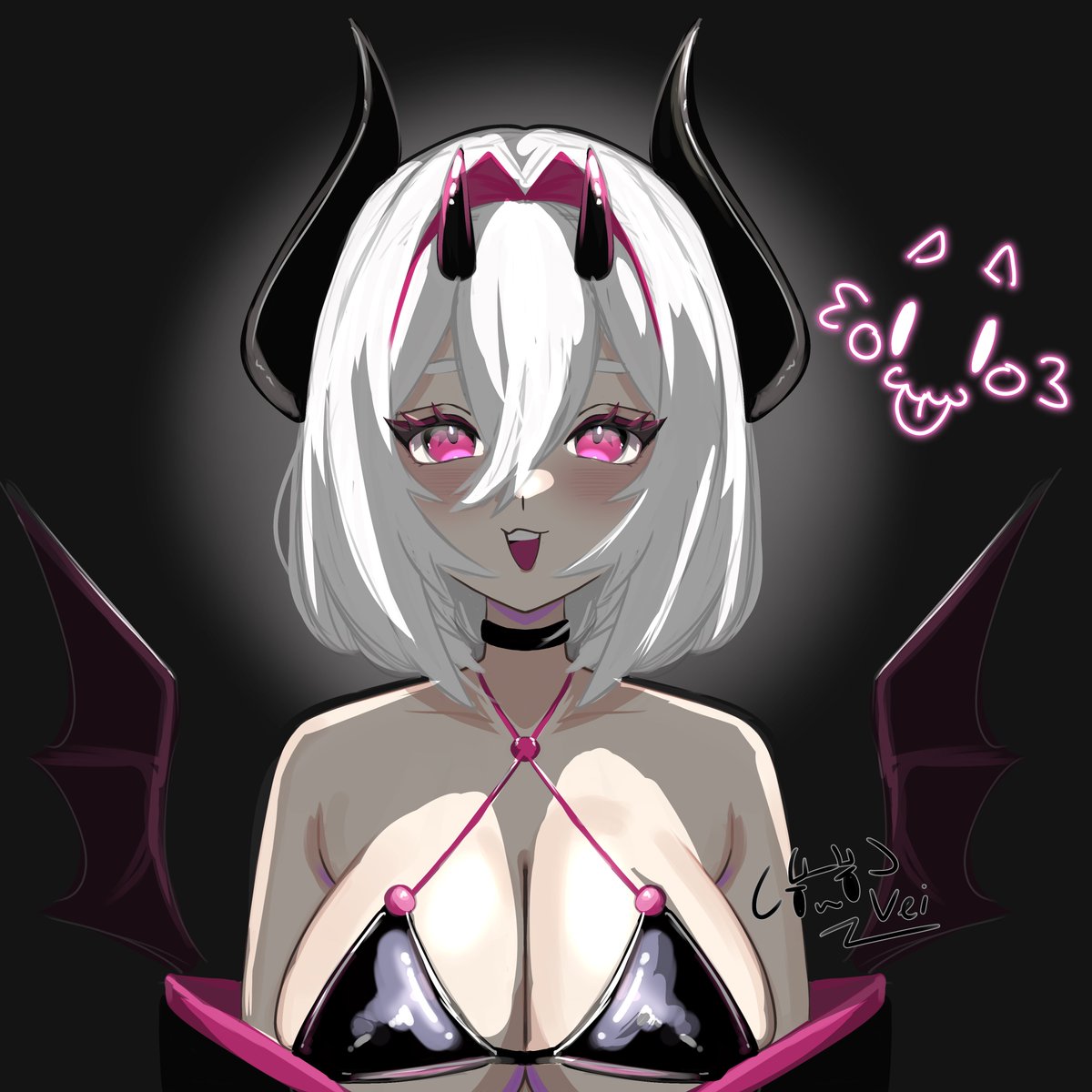 🖤
art for cute Nanoless (•˕ •マ.ᐟ
#Nanolart