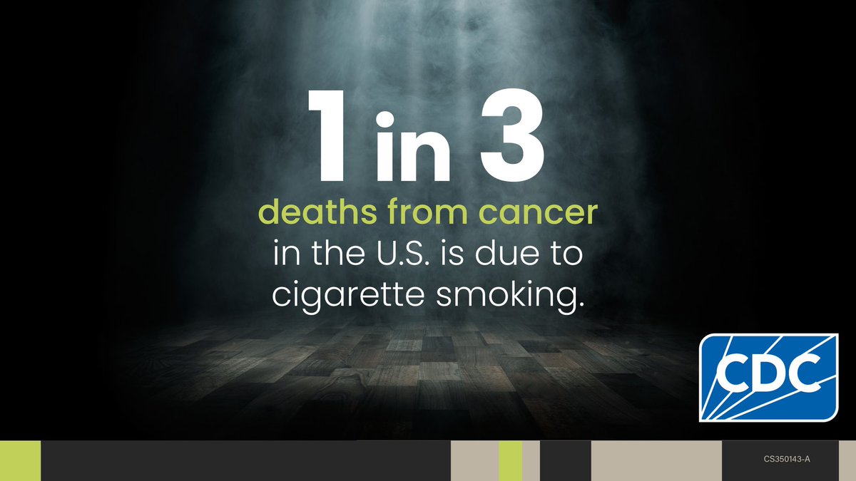 CDC_Cancer's tweet image. Commercial tobacco use is the leading preventable cause of disease and death in the United States. Learn how tobacco products cause cancer: bit.ly/3Vod4lH