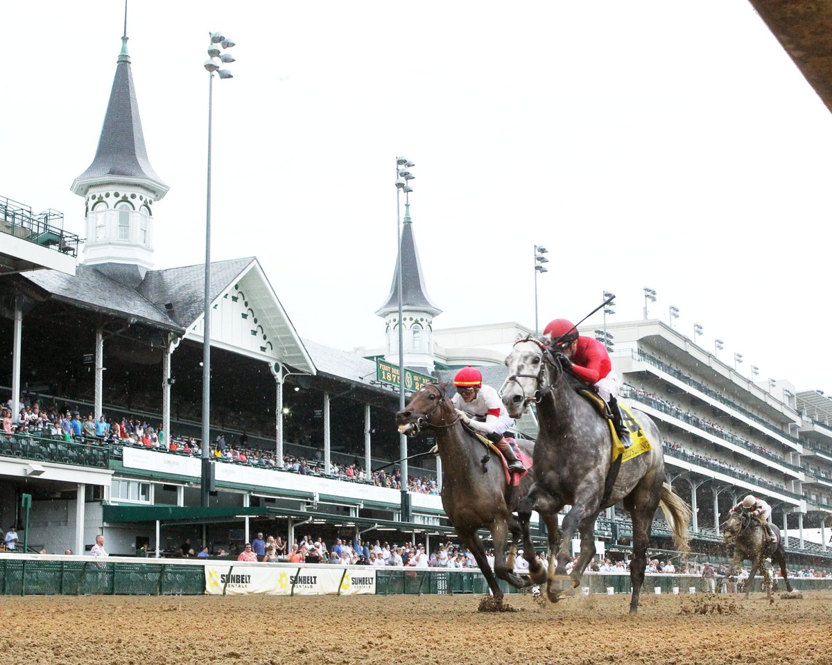 DerbyMedia's tweet image. Roll On Big Joe collared speedster Booth at the top of the stretch and turned back late runs by 8-5 favorite Dr. Venkman and Durante to win Saturday’s $220,000 Kelly’s Landing (Grade III) @ChurchillDowns by three-quarters of a length.